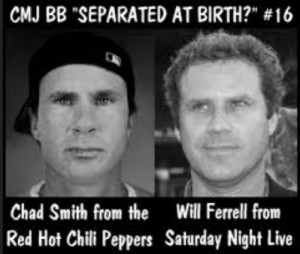 Chad Smith and Will Ferrell bw